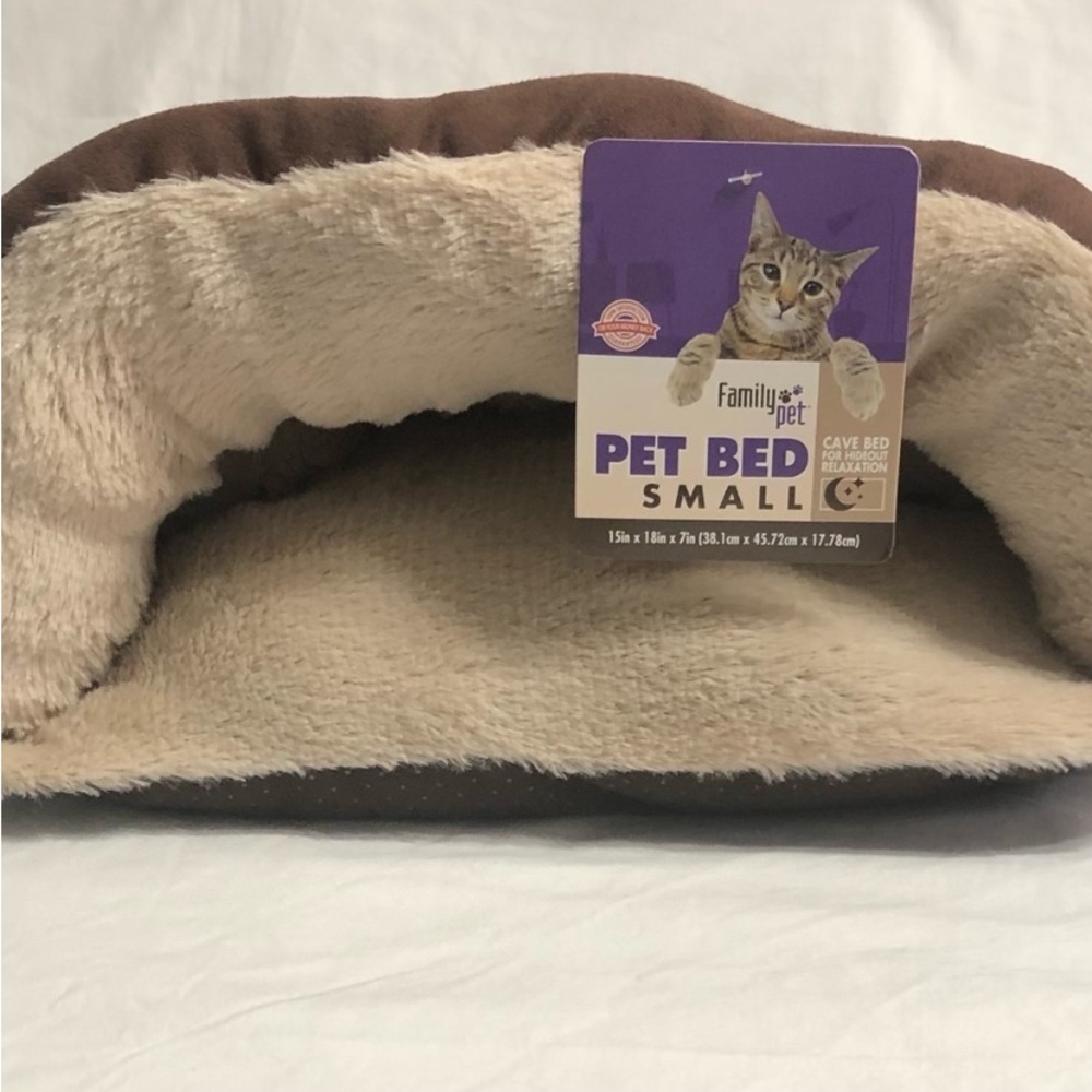 Cave Bed for cat/ small pet- Brown